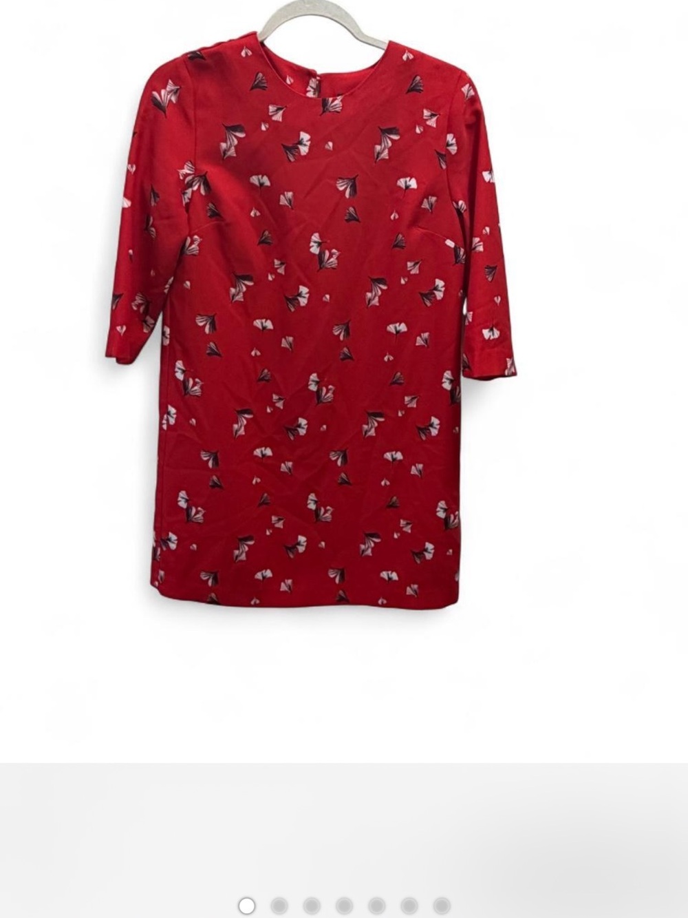 Banana Republic Red Printed Shift Dress